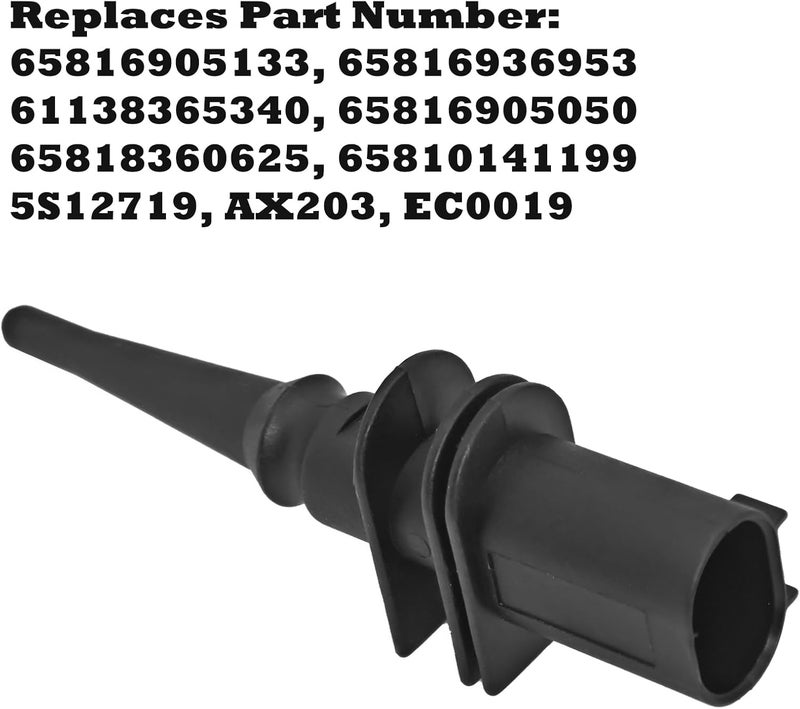 Formiden Outside Ambient Air Temperature Temp Sensor 65816905133 65816905050 with Connector Pigtail Plug Compatible with BMW 323i 325i 328i 330Ci 528i 530i 550i M3 M5 M6 X3 X5 X6 Z4 Z8 - Image 4